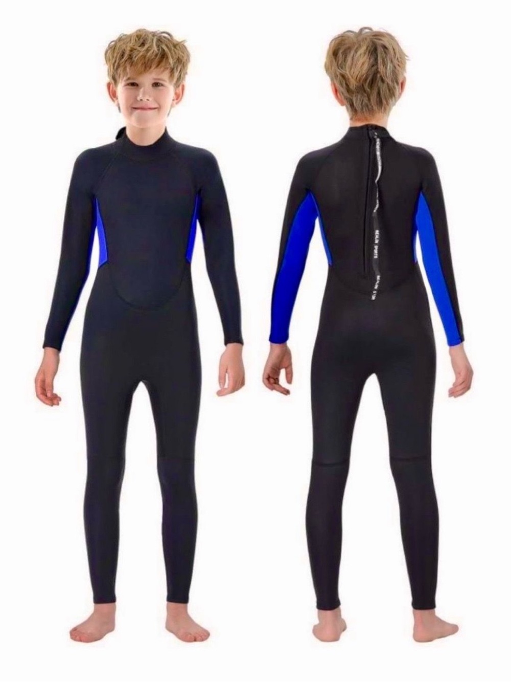 AUNUA• Children's 3mm Youth Swimming Suit Shorty Wetsuits Size: 14 #M3782